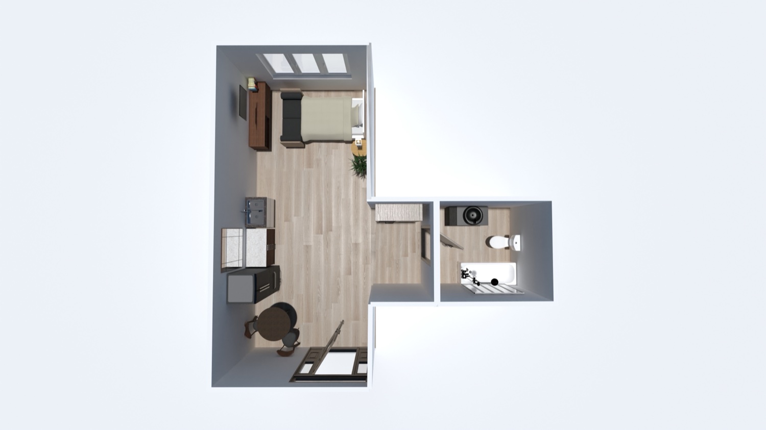 Studio floor plan S1