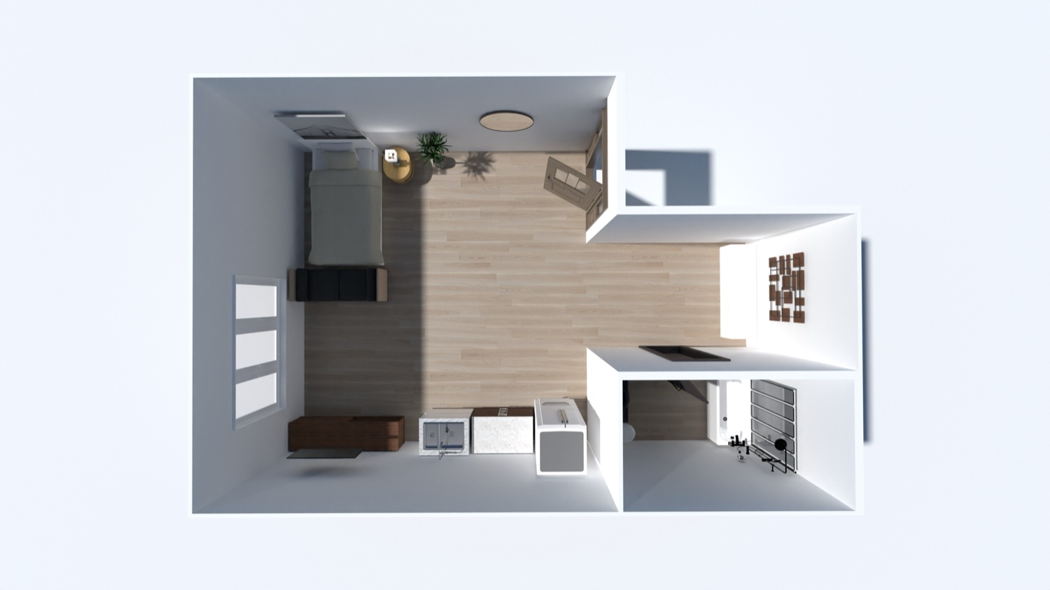 Studio floor plan S3